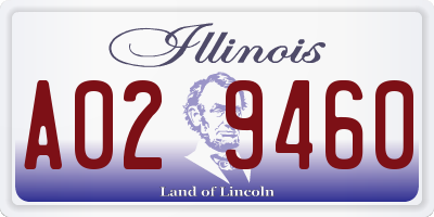IL license plate A029460