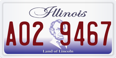 IL license plate A029467