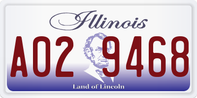 IL license plate A029468