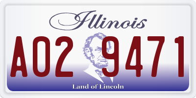 IL license plate A029471