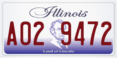 IL license plate A029472