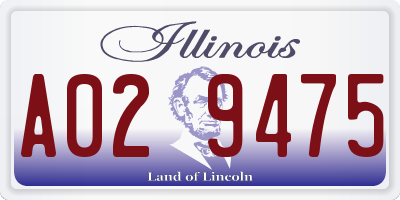 IL license plate A029475