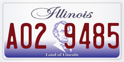 IL license plate A029485