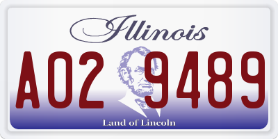 IL license plate A029489