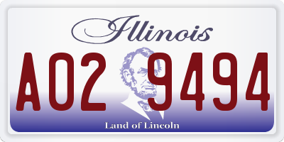 IL license plate A029494