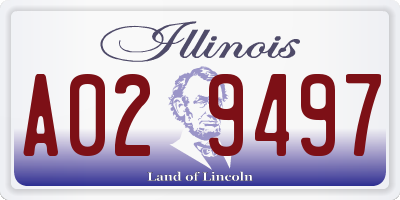 IL license plate A029497