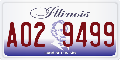 IL license plate A029499