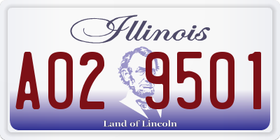 IL license plate A029501