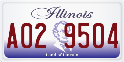 IL license plate A029504