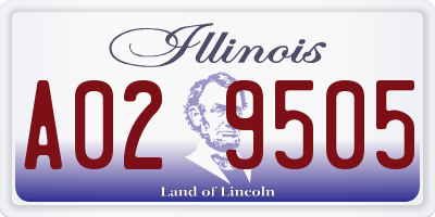 IL license plate A029505