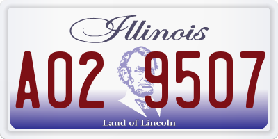 IL license plate A029507