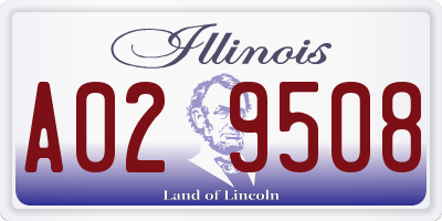 IL license plate A029508