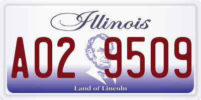 IL license plate A029509