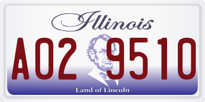 IL license plate A029510