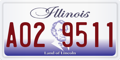 IL license plate A029511