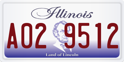 IL license plate A029512