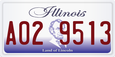 IL license plate A029513