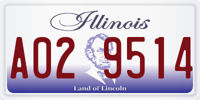IL license plate A029514