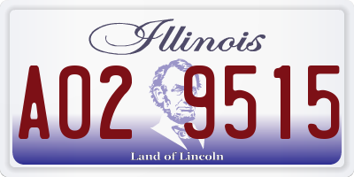 IL license plate A029515