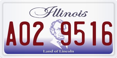 IL license plate A029516
