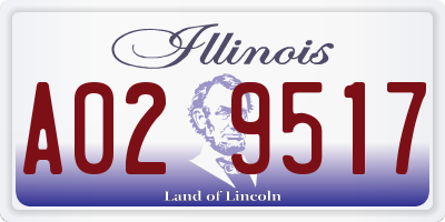 IL license plate A029517