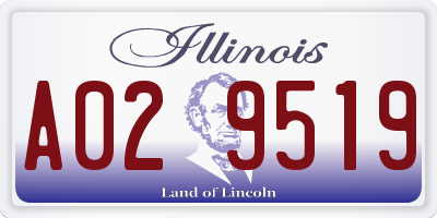 IL license plate A029519