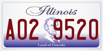 IL license plate A029520