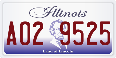 IL license plate A029525