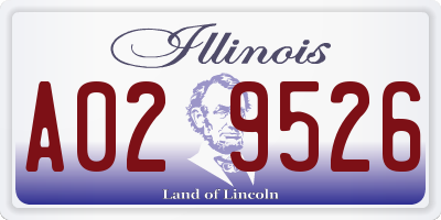 IL license plate A029526