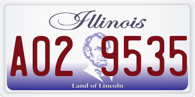 IL license plate A029535