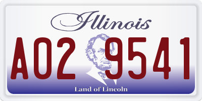 IL license plate A029541