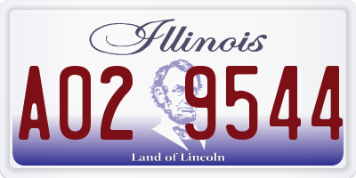 IL license plate A029544