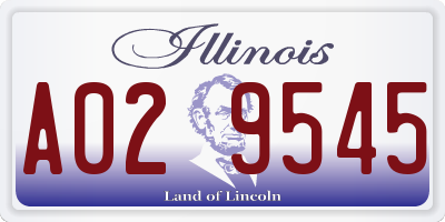IL license plate A029545