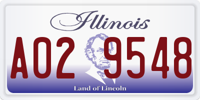 IL license plate A029548