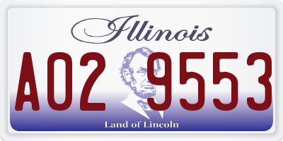 IL license plate A029553