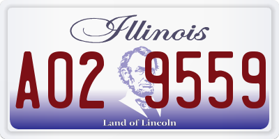 IL license plate A029559