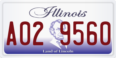 IL license plate A029560