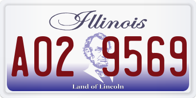 IL license plate A029569