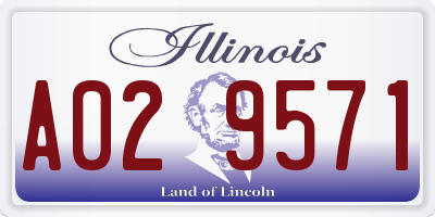 IL license plate A029571