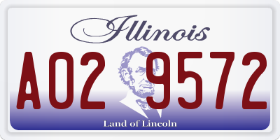 IL license plate A029572