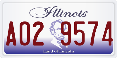 IL license plate A029574