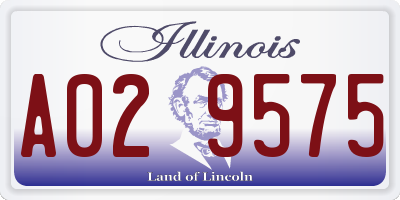 IL license plate A029575