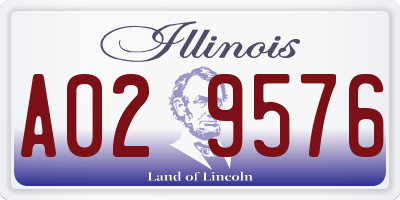 IL license plate A029576