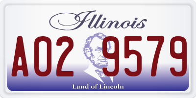 IL license plate A029579