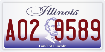 IL license plate A029589