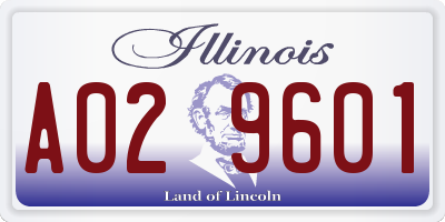 IL license plate A029601