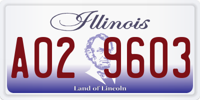 IL license plate A029603