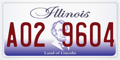 IL license plate A029604