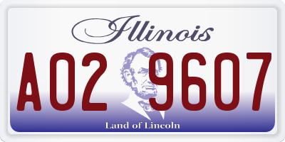 IL license plate A029607