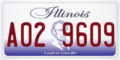 IL license plate A029609